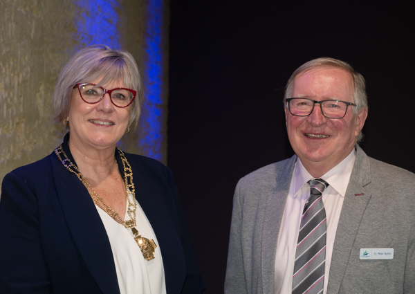 Cr Debbie Arnott and Cr Max Taylor