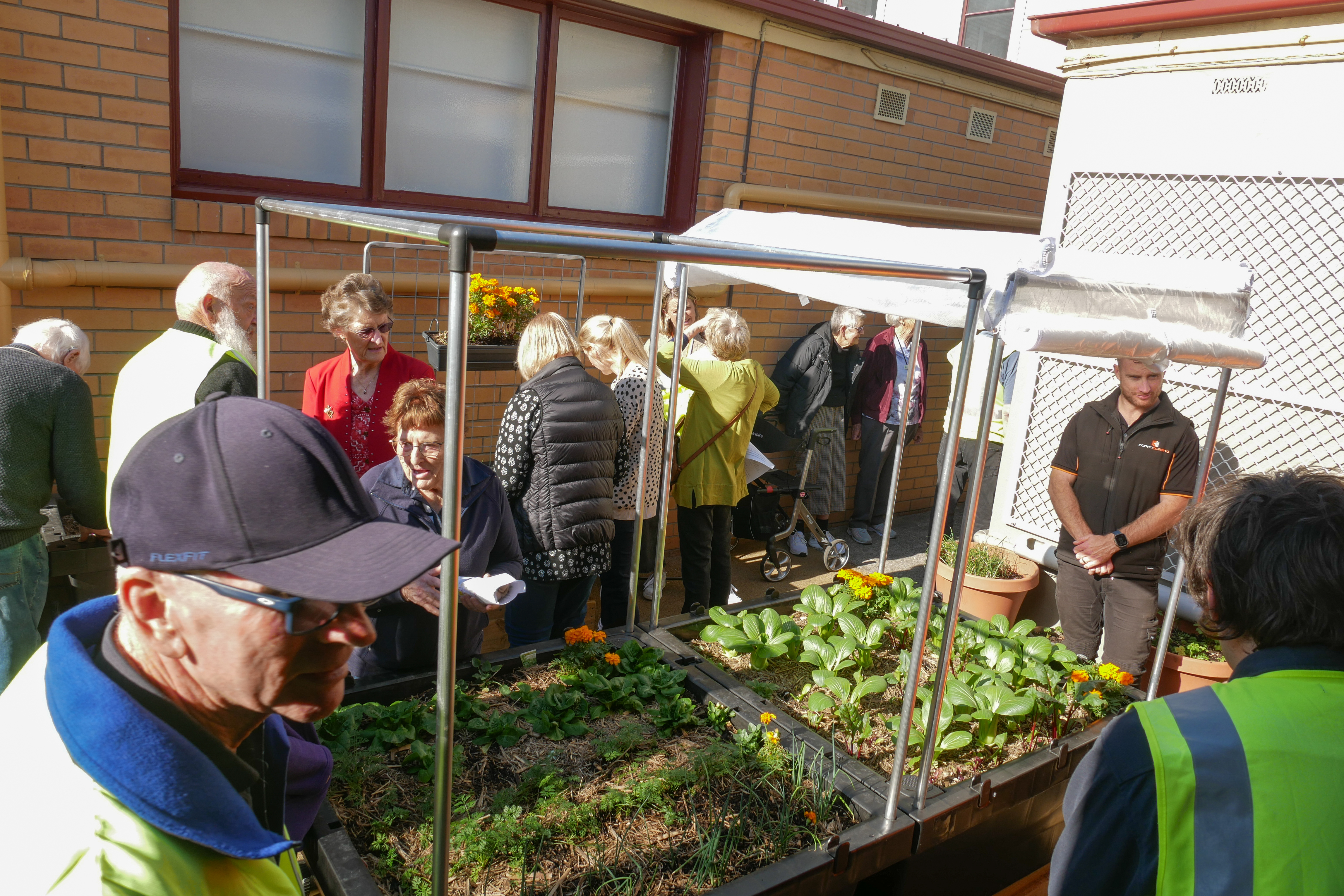 Courtyard garden launch.