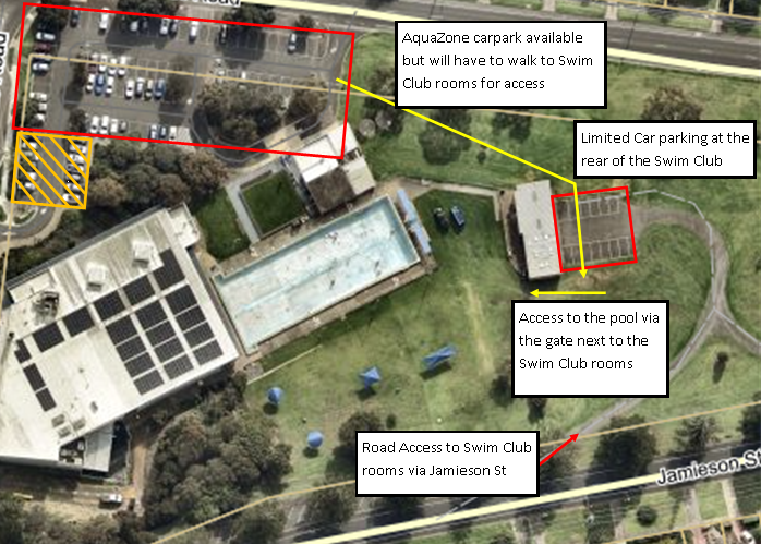 Parking options at Aquazone