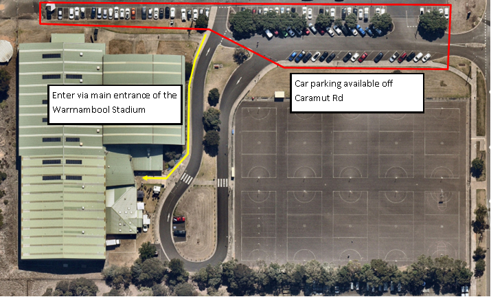 Parking at Warrnambool Stadium