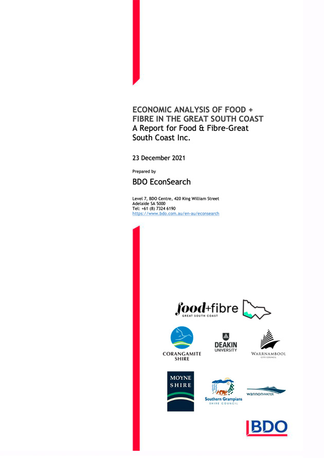 Economic Analysis of Food and Fibre in the Great South Coast