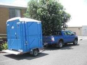 accessible toilet on trailer