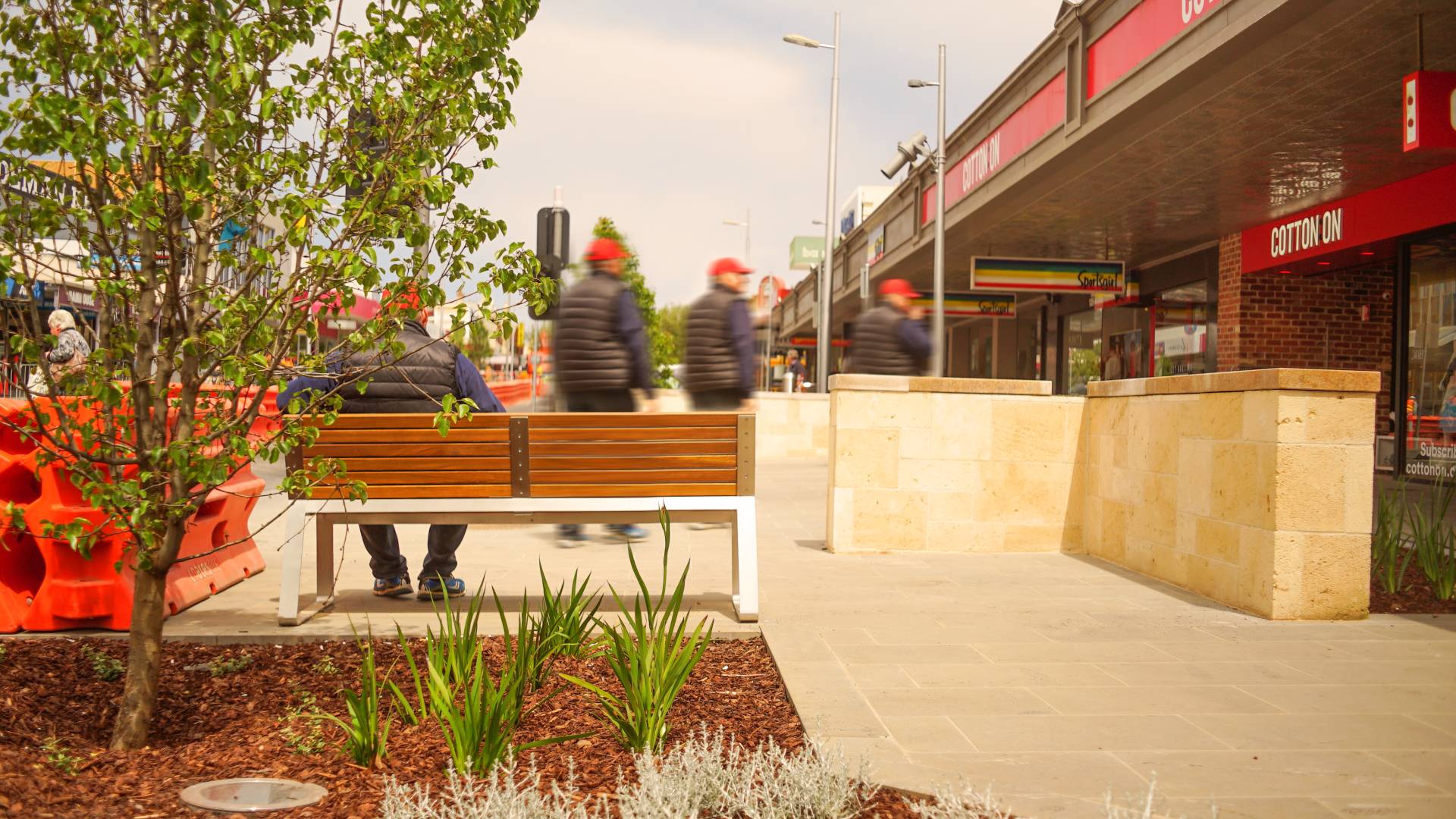 Seating in Liebig Street