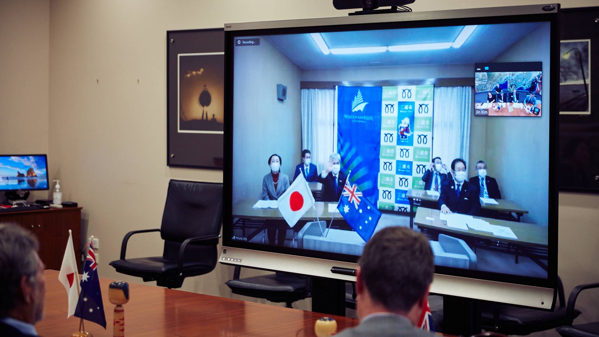 Meeting with representatives from Miura, Japan.