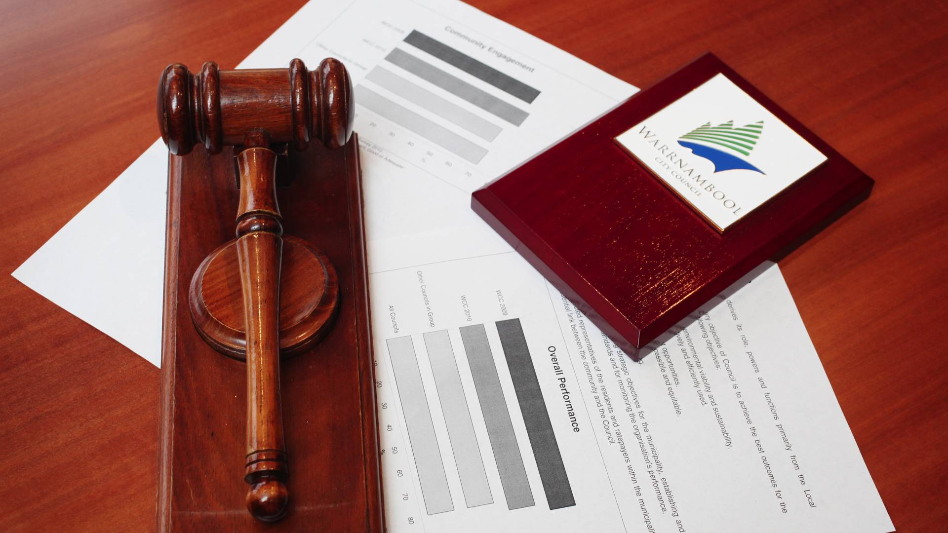 Gavel and Logo