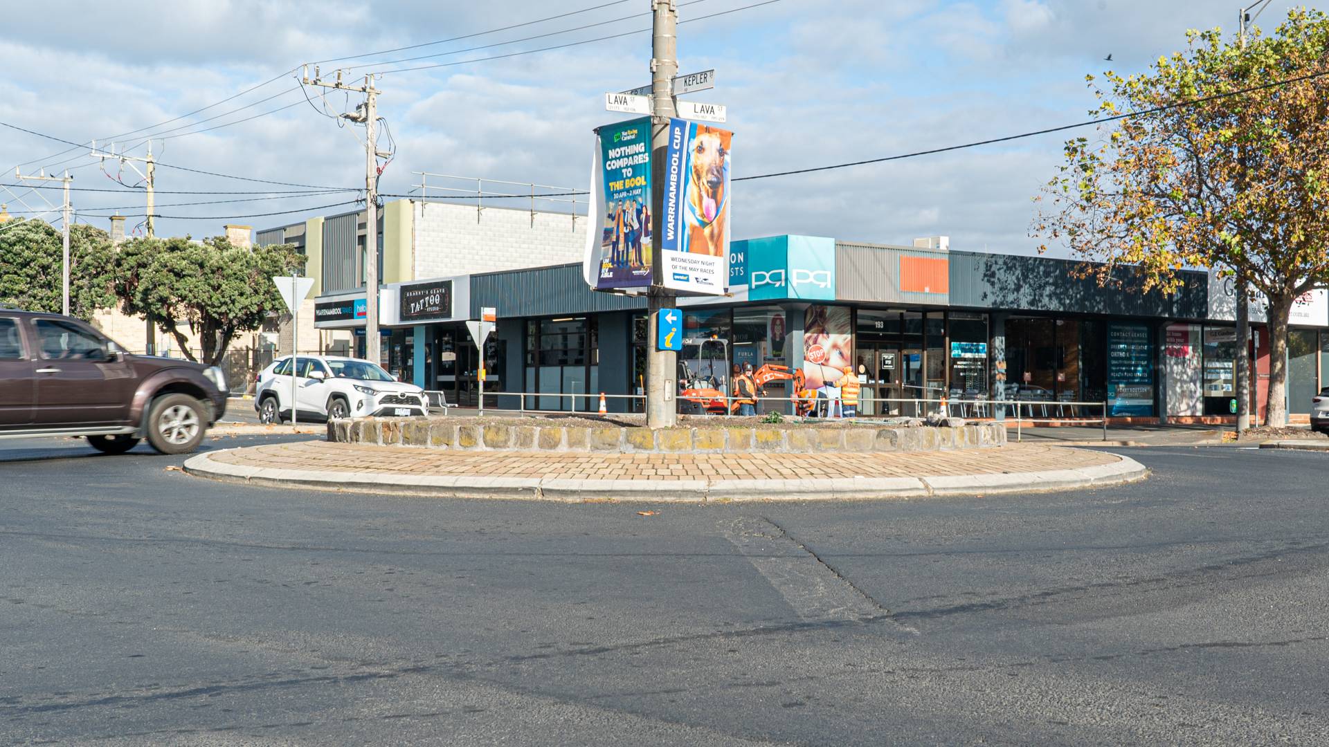 Kepler/Lava Street roundabout