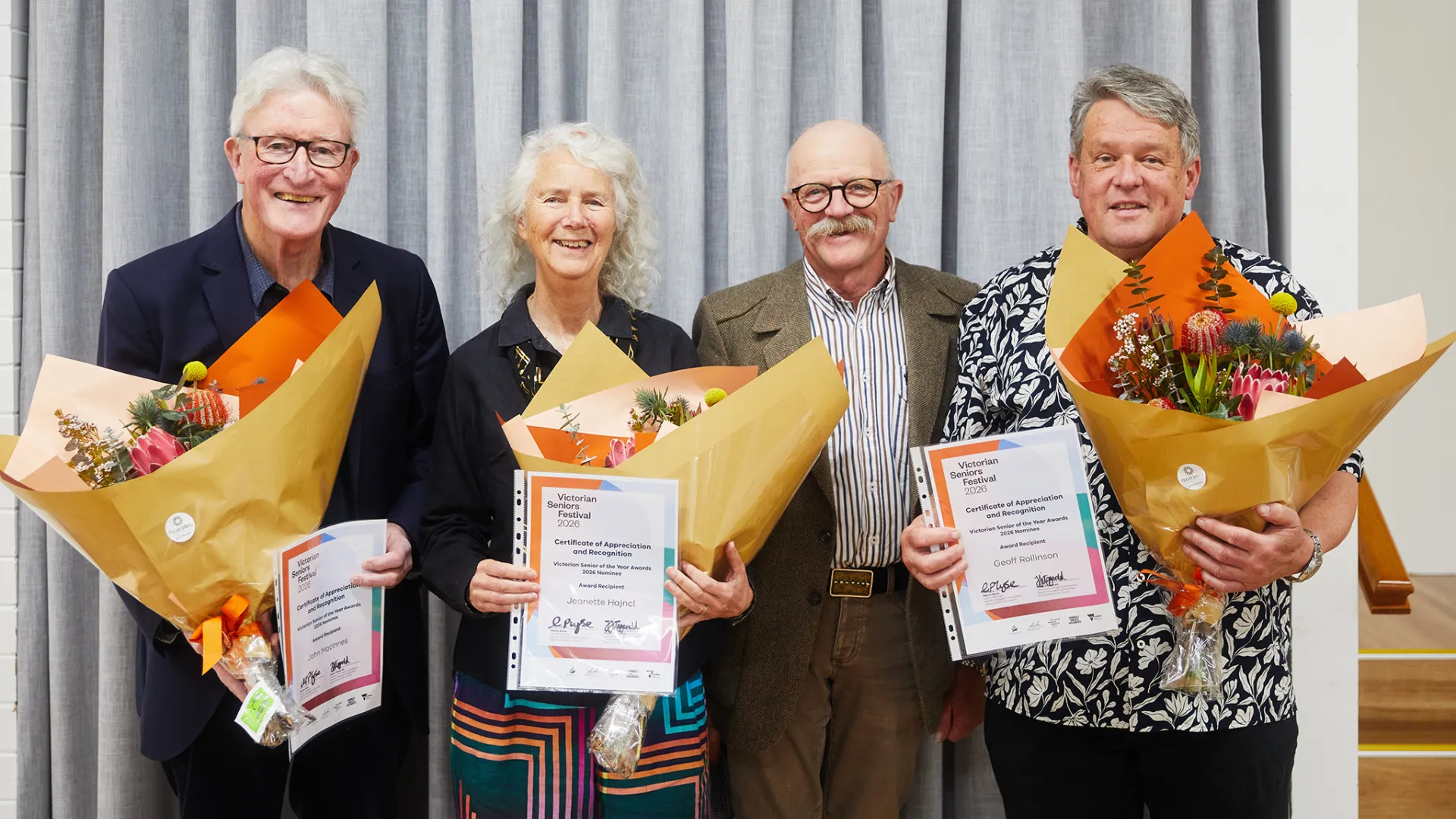 John McInnes, Jeanette Hajncl, Cr Richard Ziegeler and Geoff Rollinson