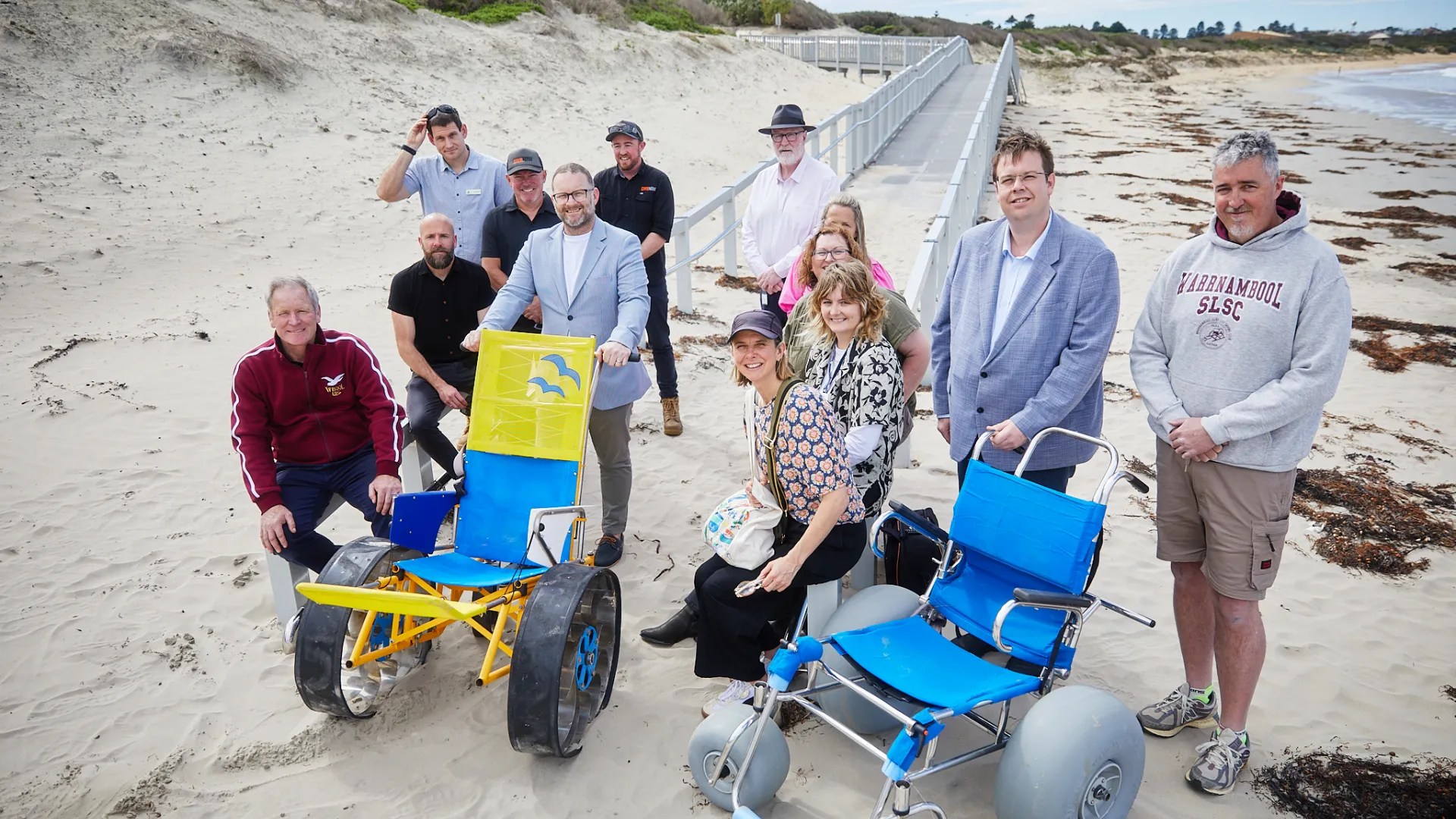 Official opening of the beach access ramp