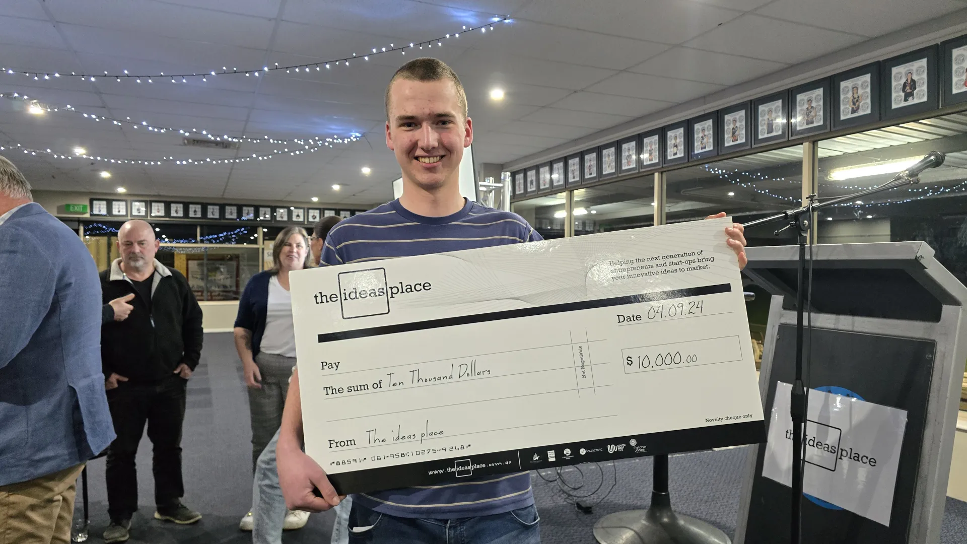 Ideas Place winner Isaac Purcell