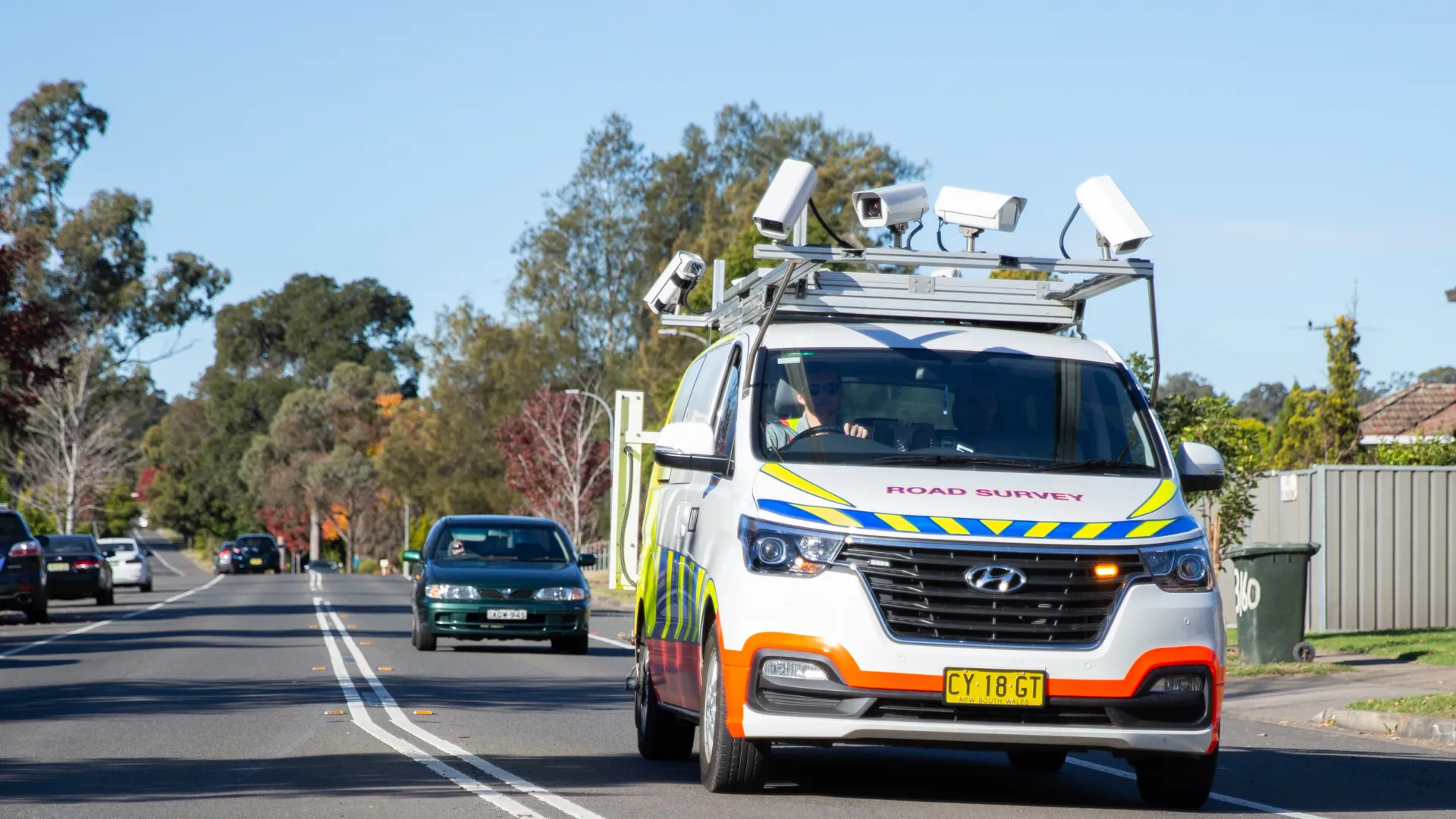 IMG road inspection vehicle.