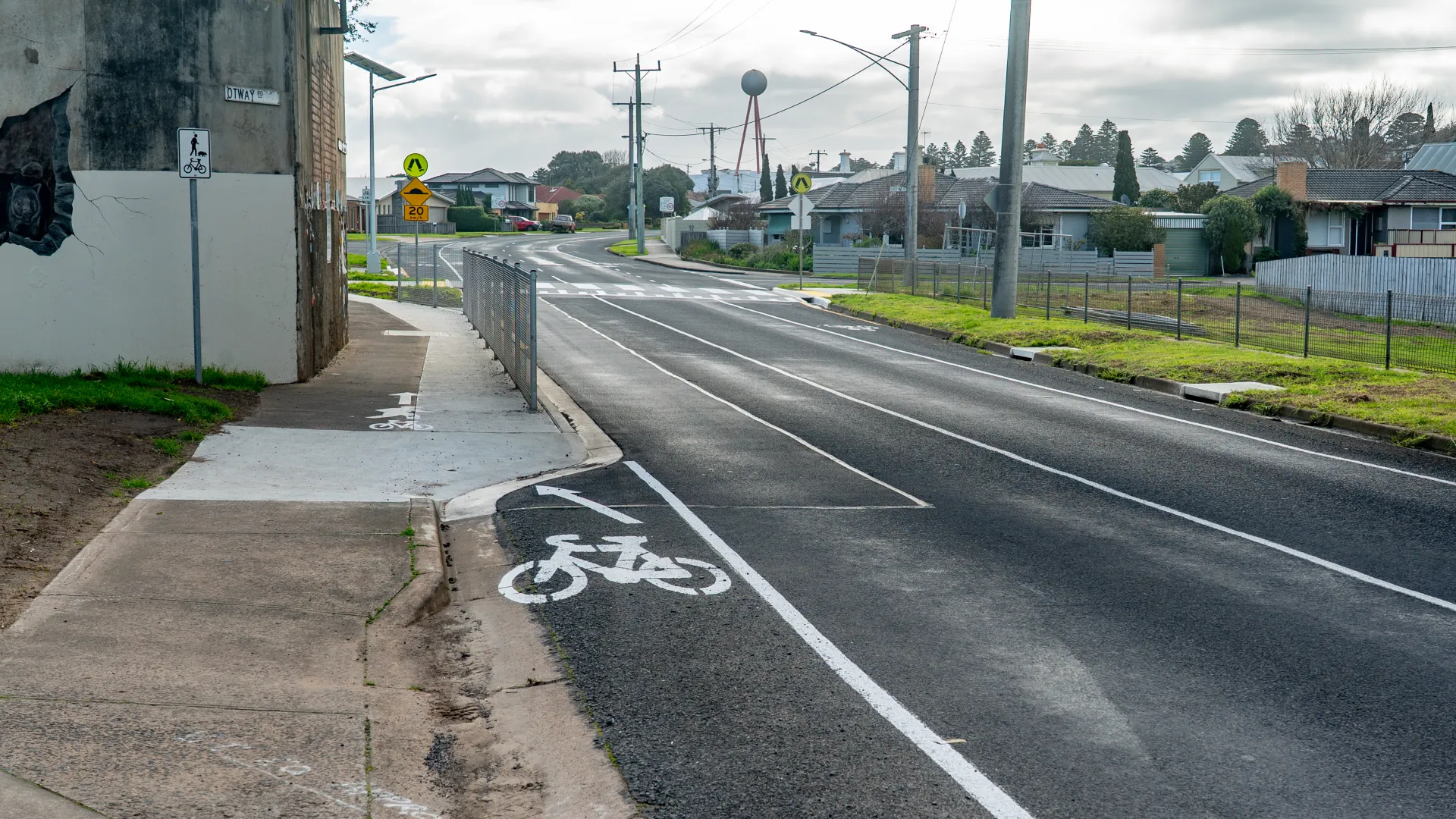Shared path at Otway Road