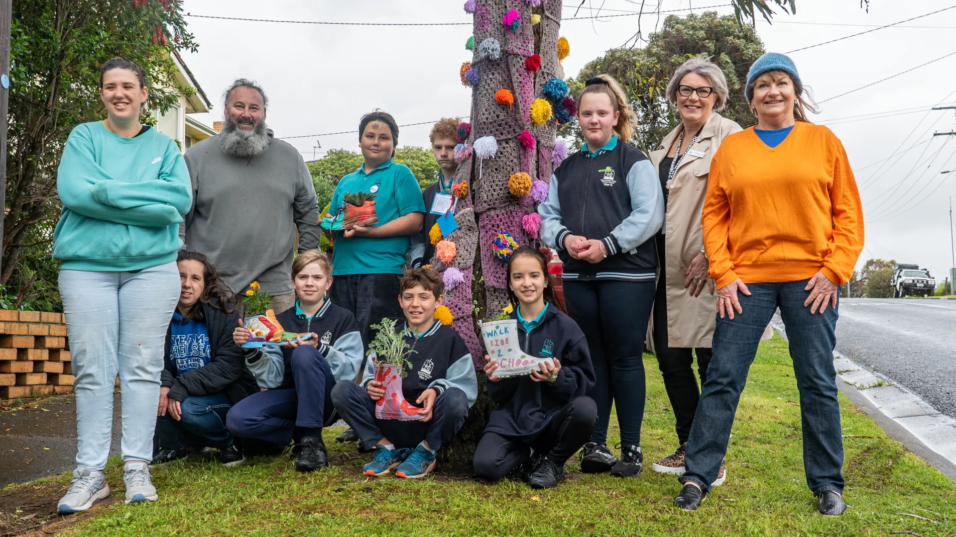 Contributors to the 2022 Home is Where the Art is project in West Warrnambool
