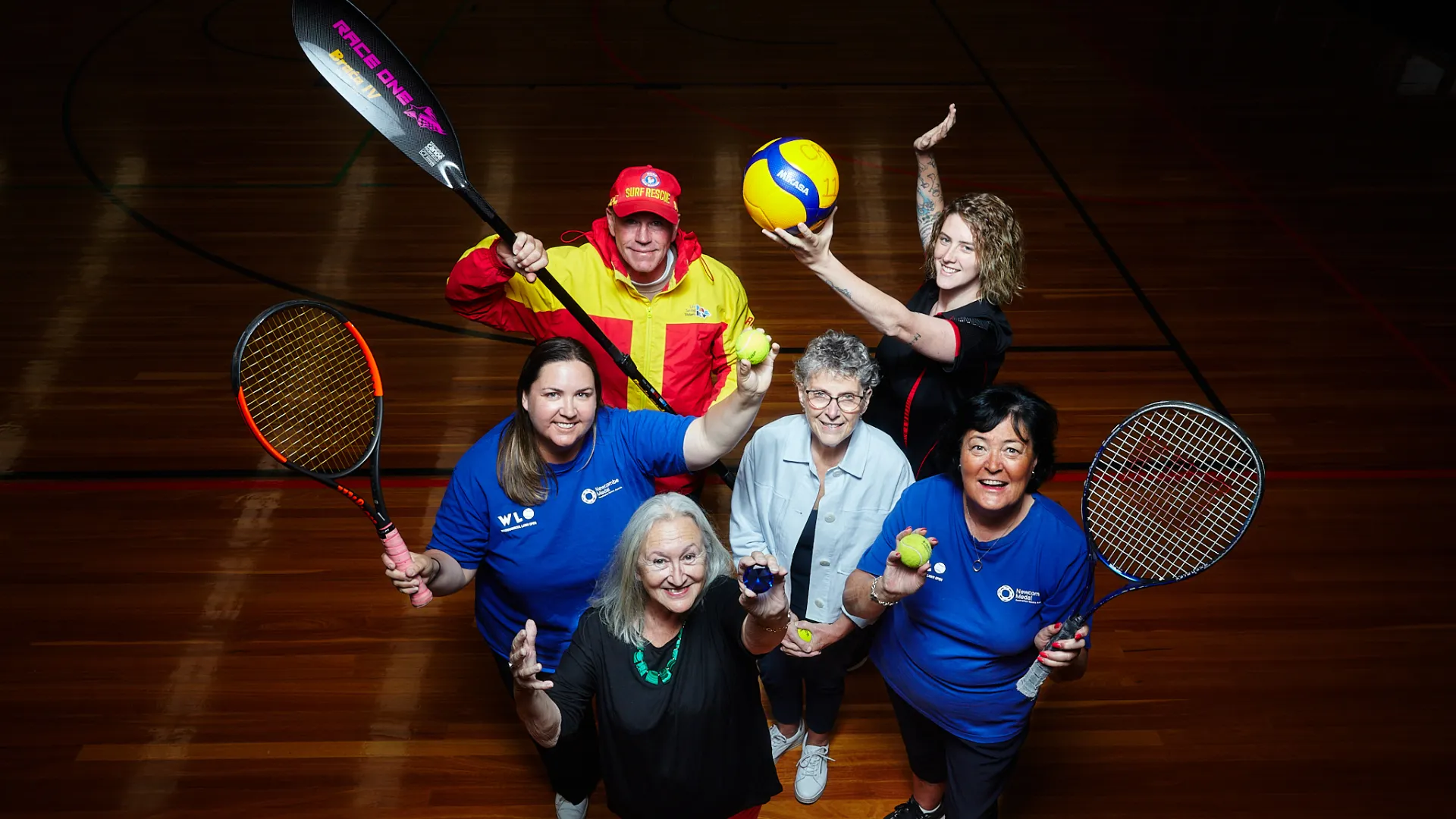 (Back row) John Cook and Rachelle Bartlett. (Front row) Sarah Millroy, Helen Butrumlis, Deputy Mayor Cr Vicki Jellie and Kim Tobin.