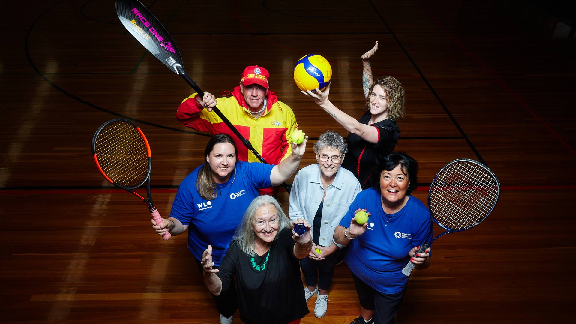(Back row) John Cook and Rachelle Bartlett. (Front row) Sarah Millroy, Helen Butrumlis, Deputy Mayor Cr Vicki Jellie and Kim Tobin.