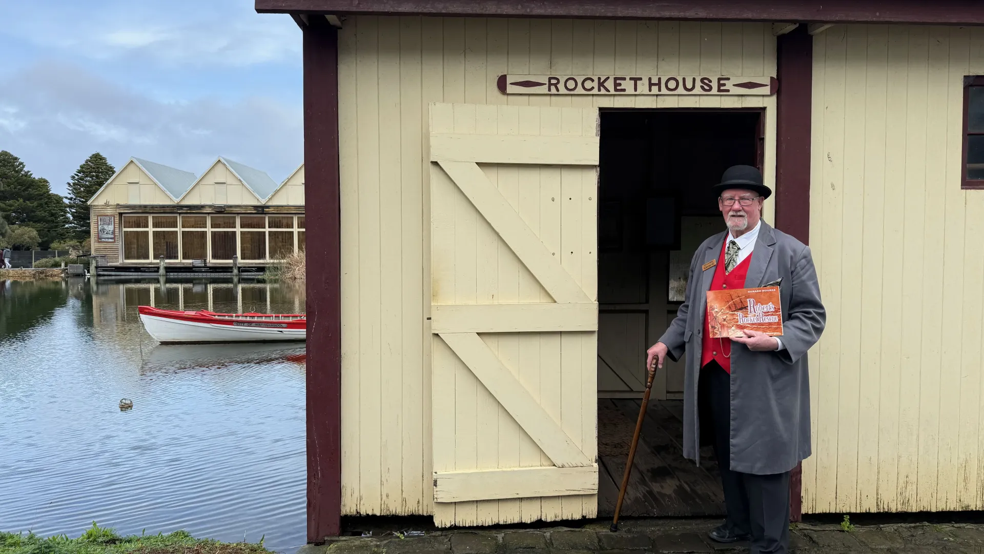 Author and Flagstaff Hill volunteer Gerard Bourke