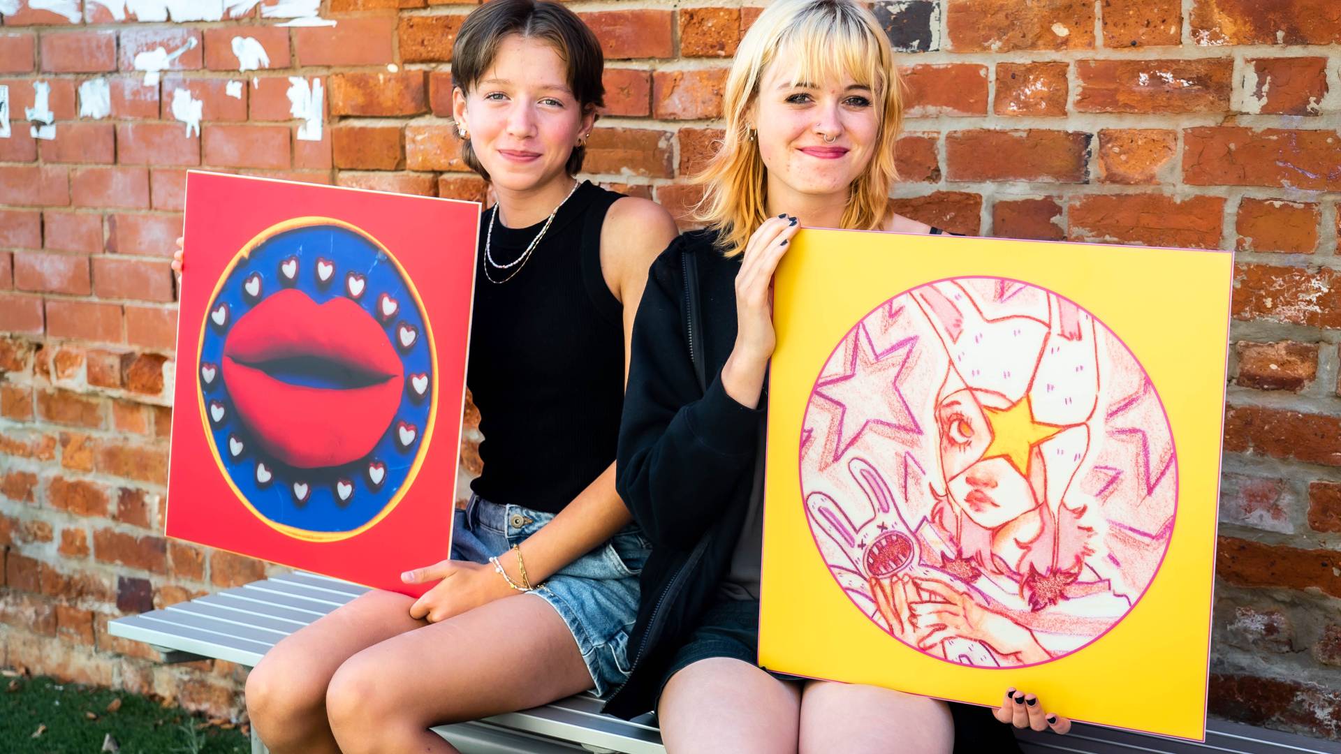 Artists Keela and Olive Adams