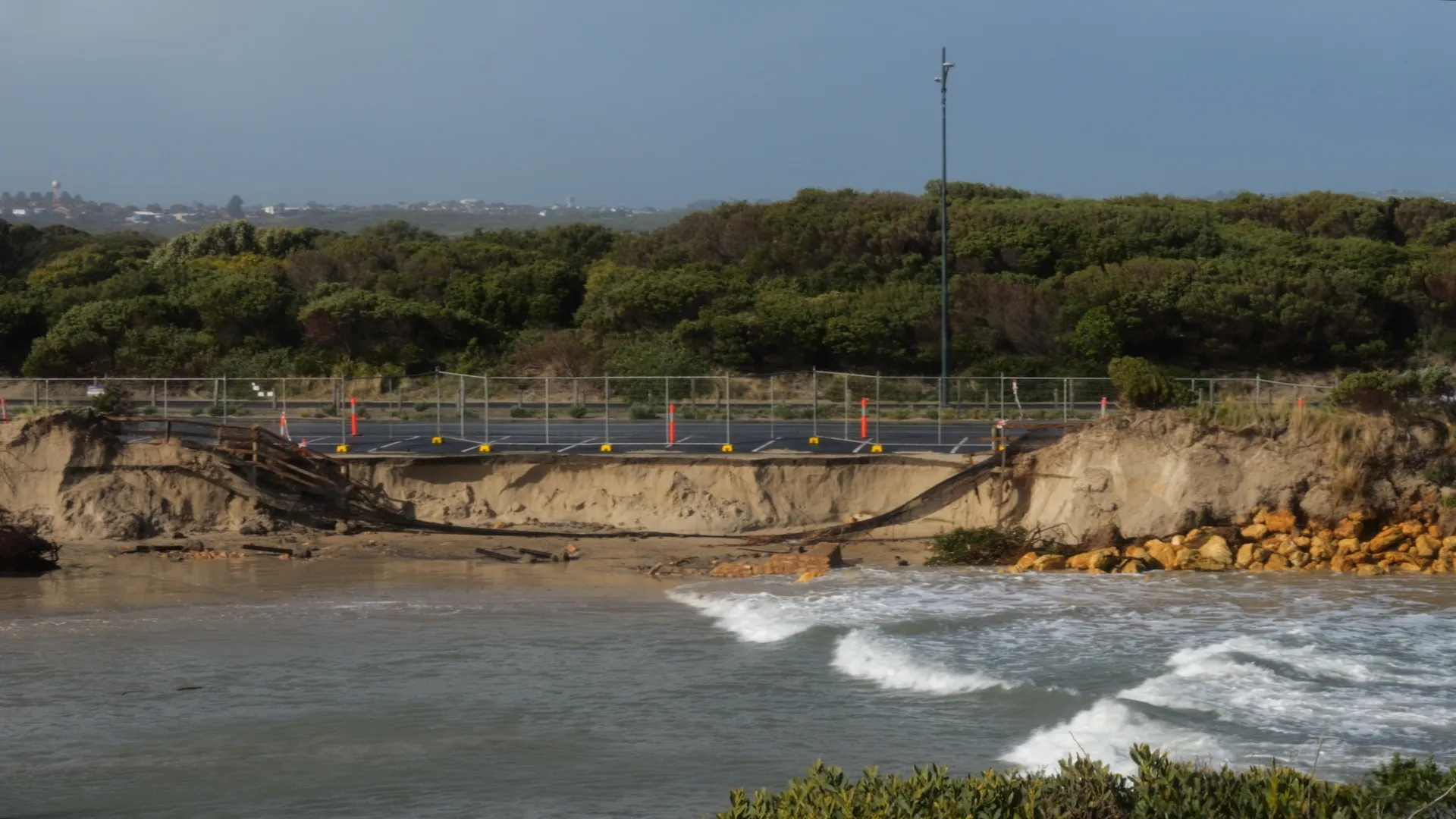 Damage to sections of Viaduct Road, September 2024