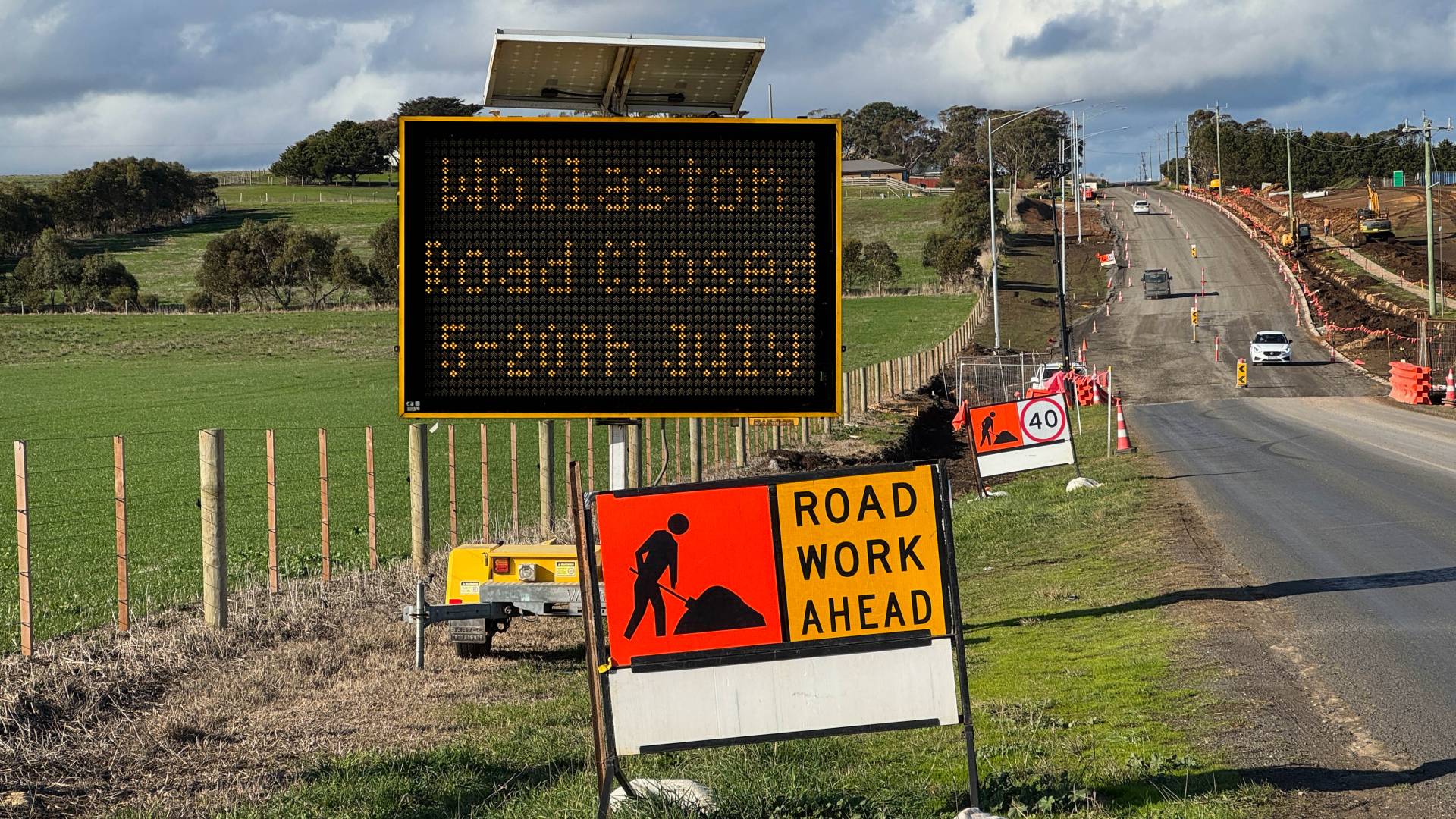 Wollaston Road near Caramut Road