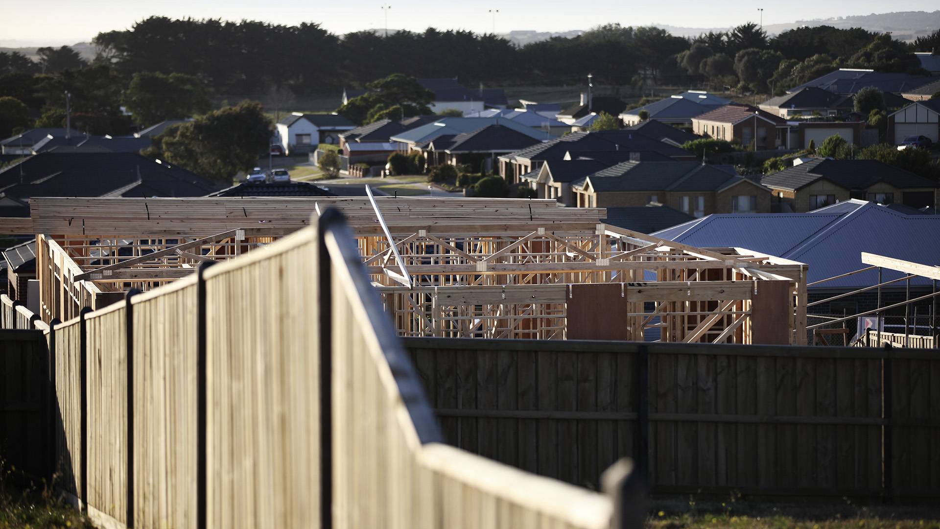 Houses being built
