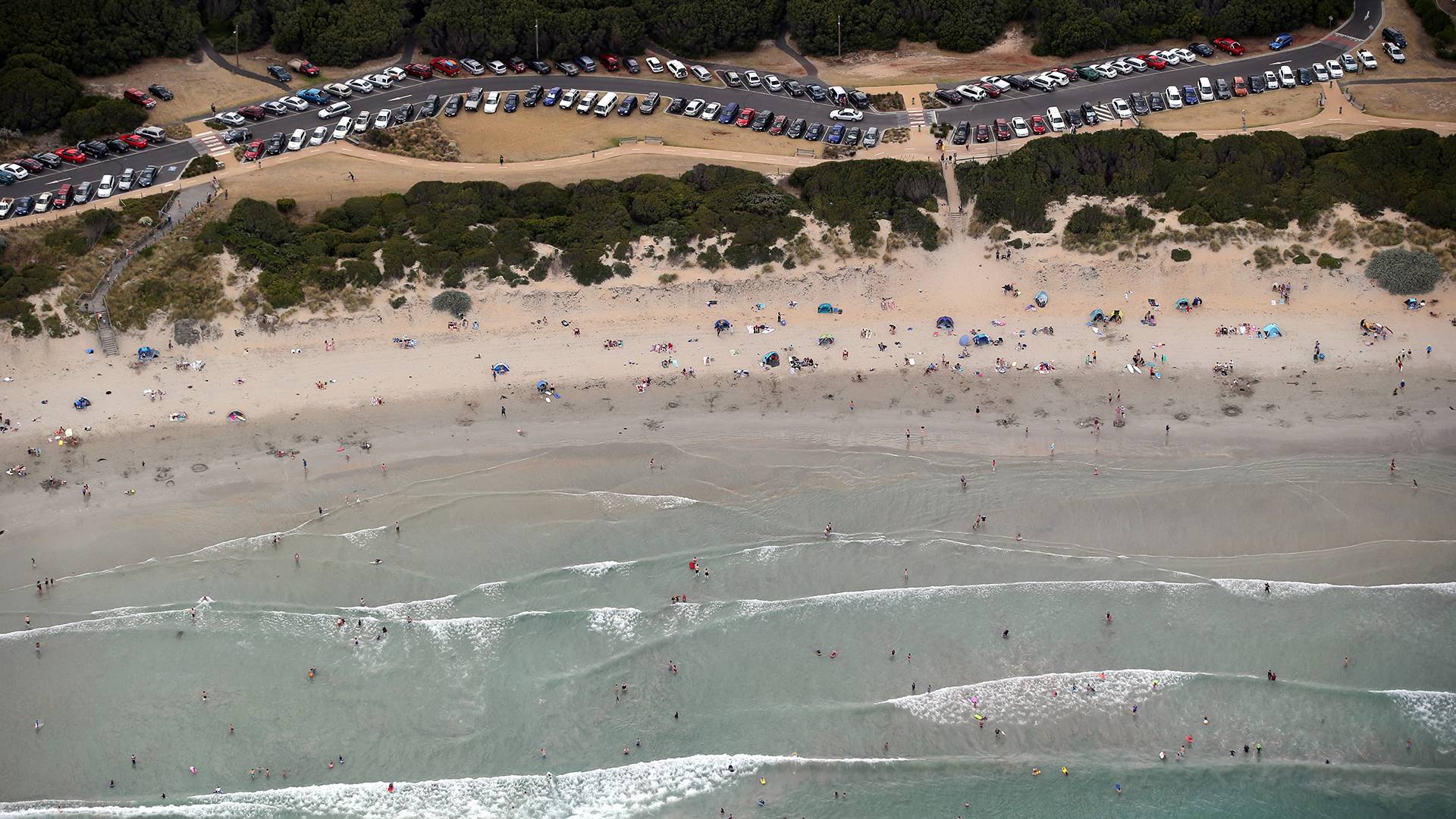 aerial beach