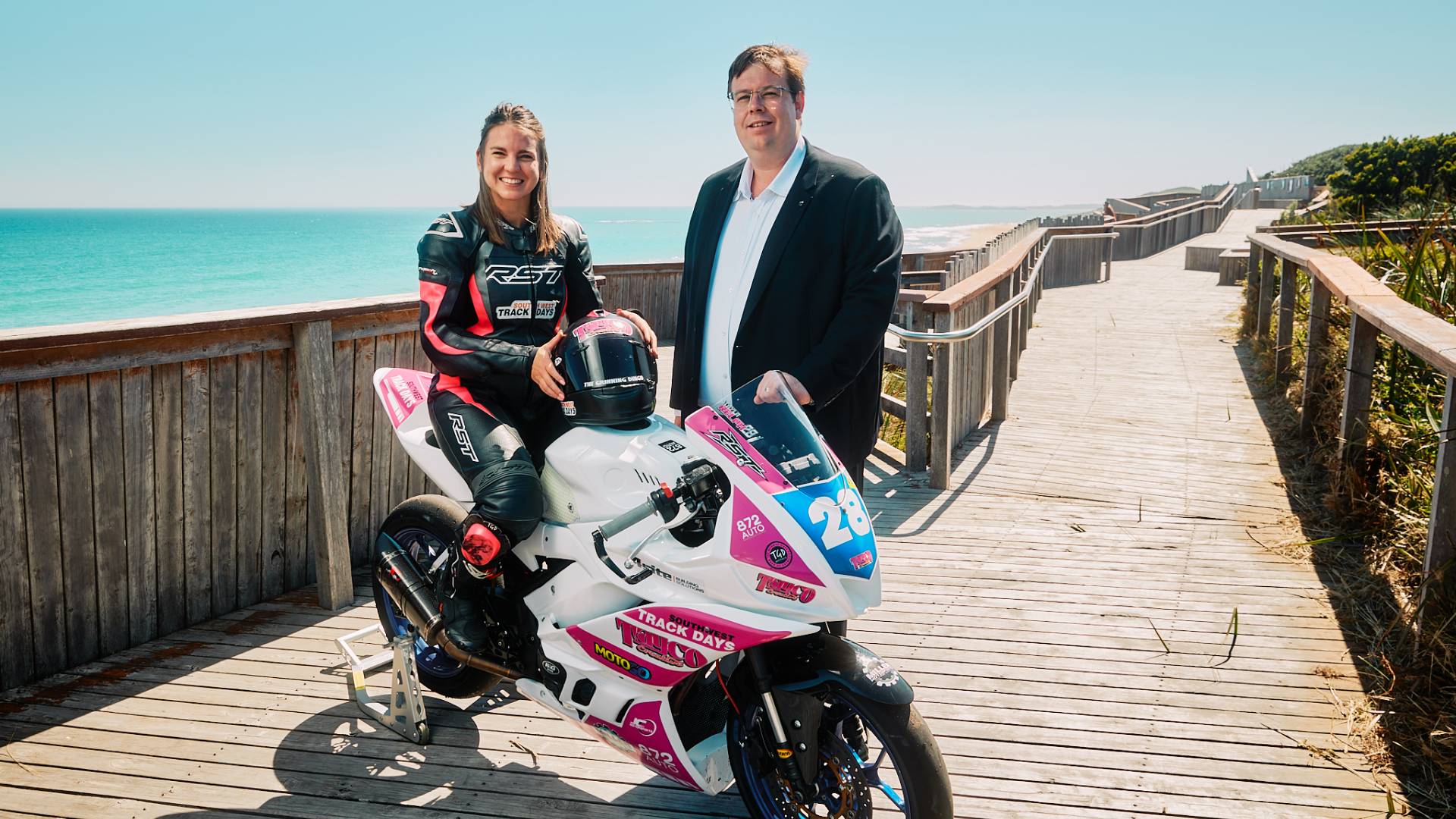 Tayla Relph with Mayor Ben Blain