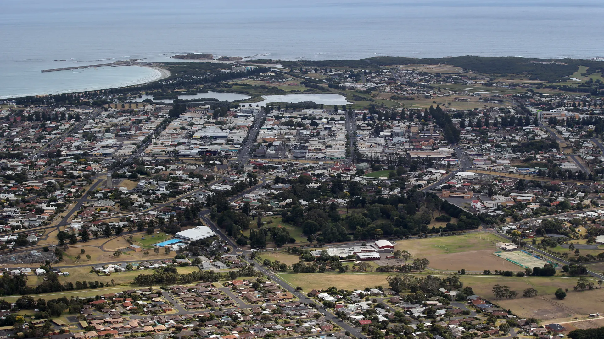 Aerial image of Warrnambool