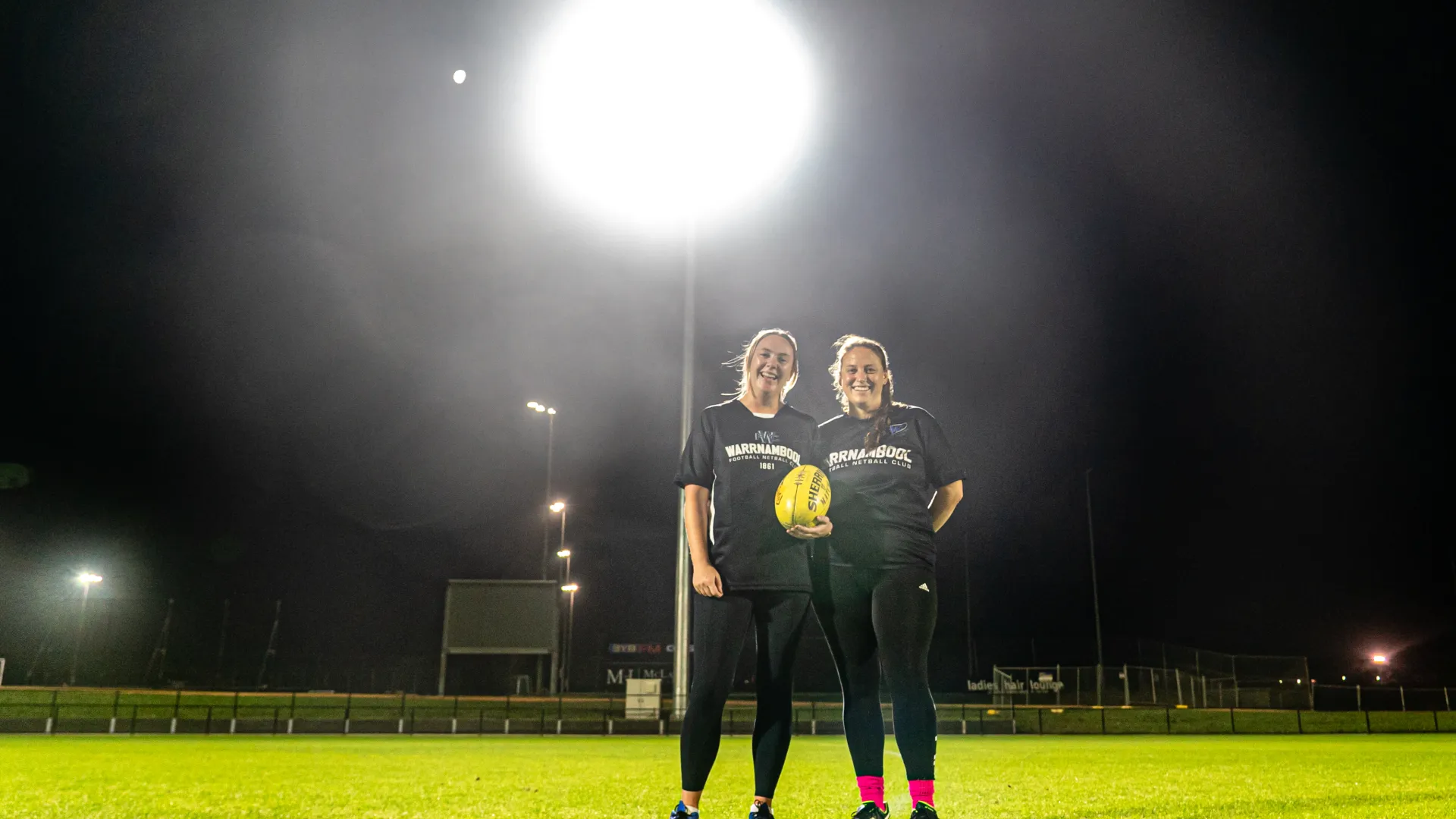 Warrnambool players Lucy Quinn and Jess Adams