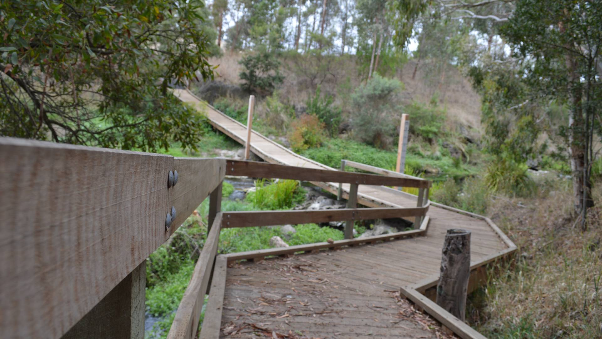 Pedestrian bridge over the Merri River
