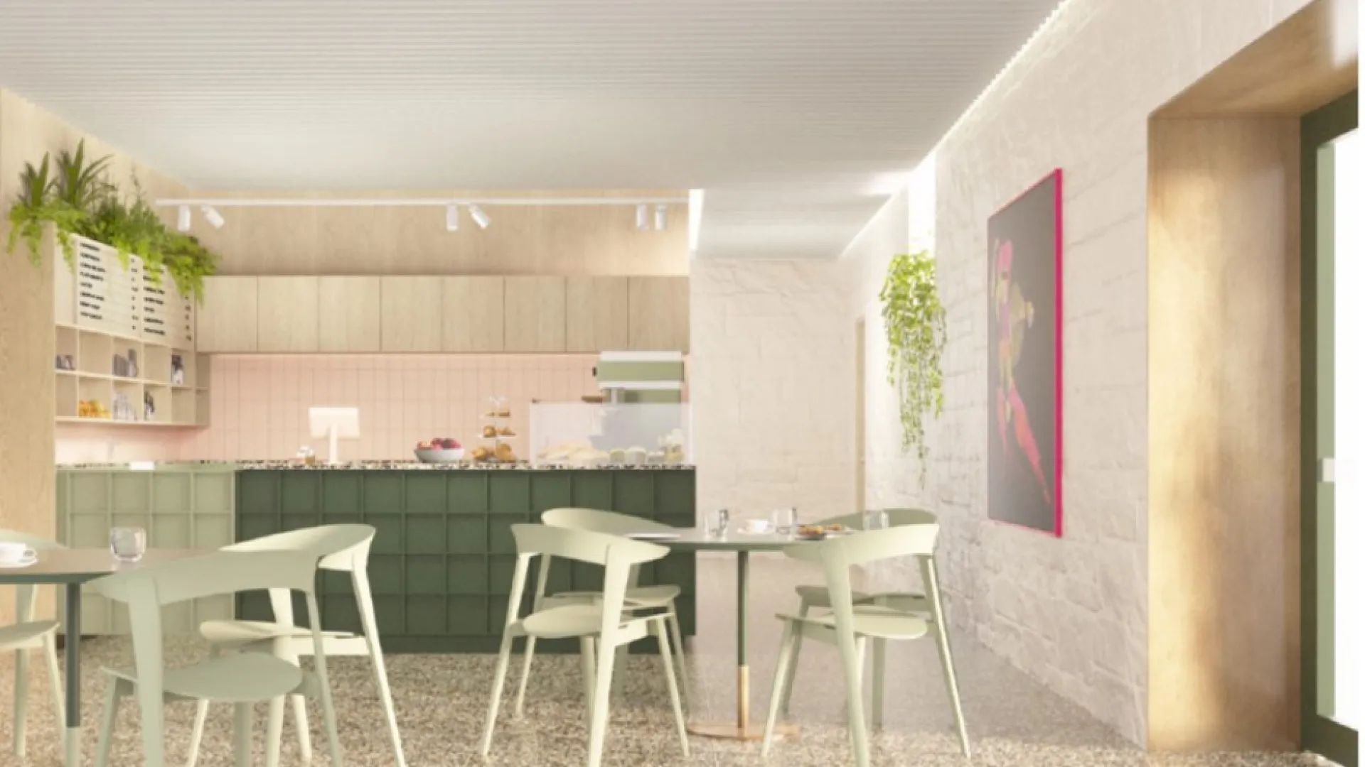 Library cafe artist's impression