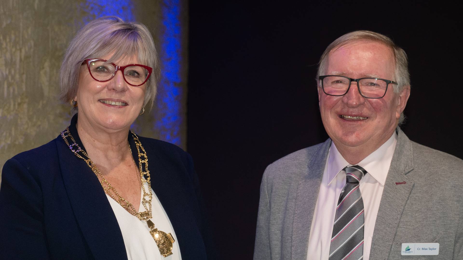 Cr Debbie Arnott and Cr Max Taylor