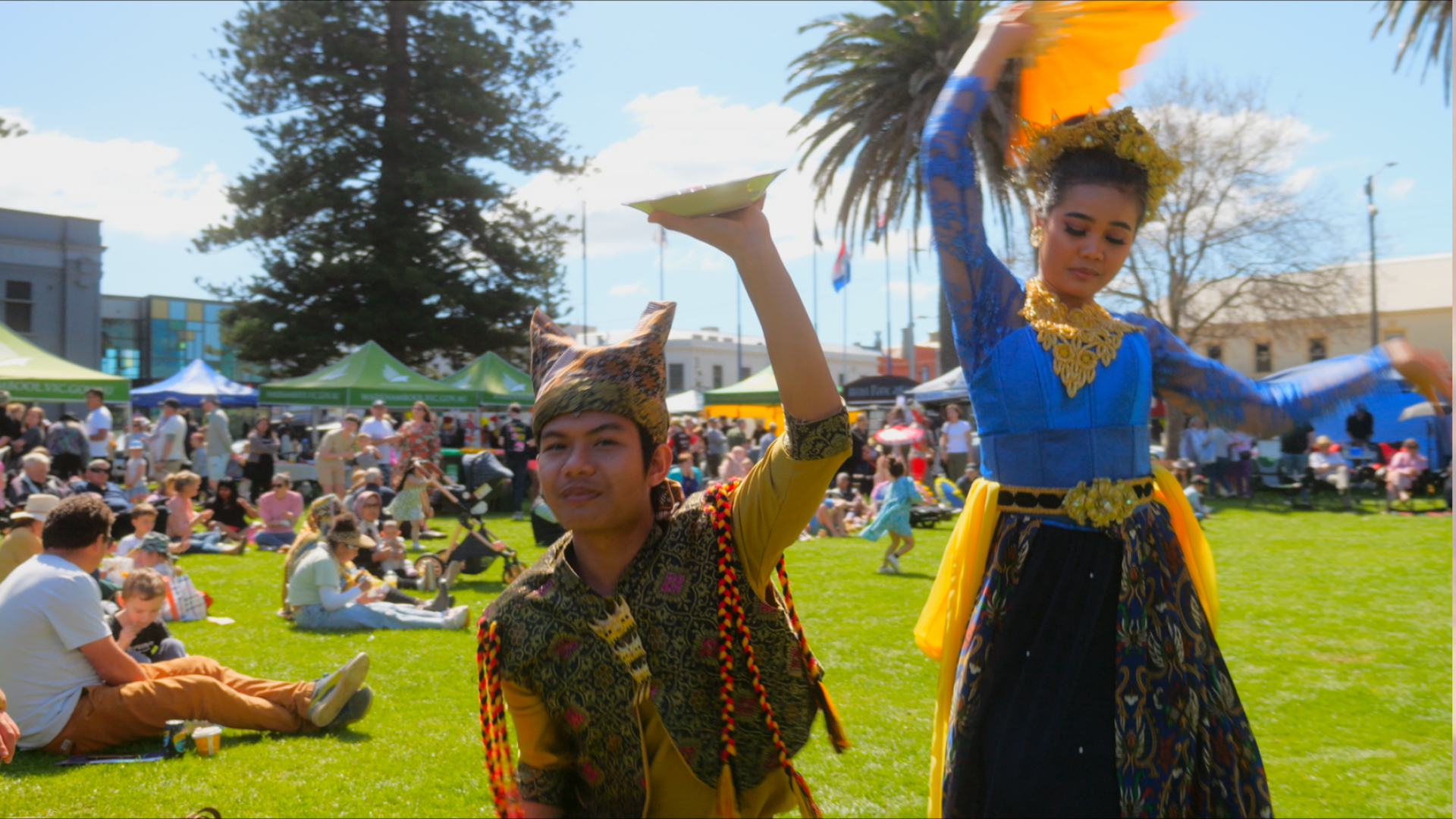 Dancing scene from the Warrnambool Multicultural Festival