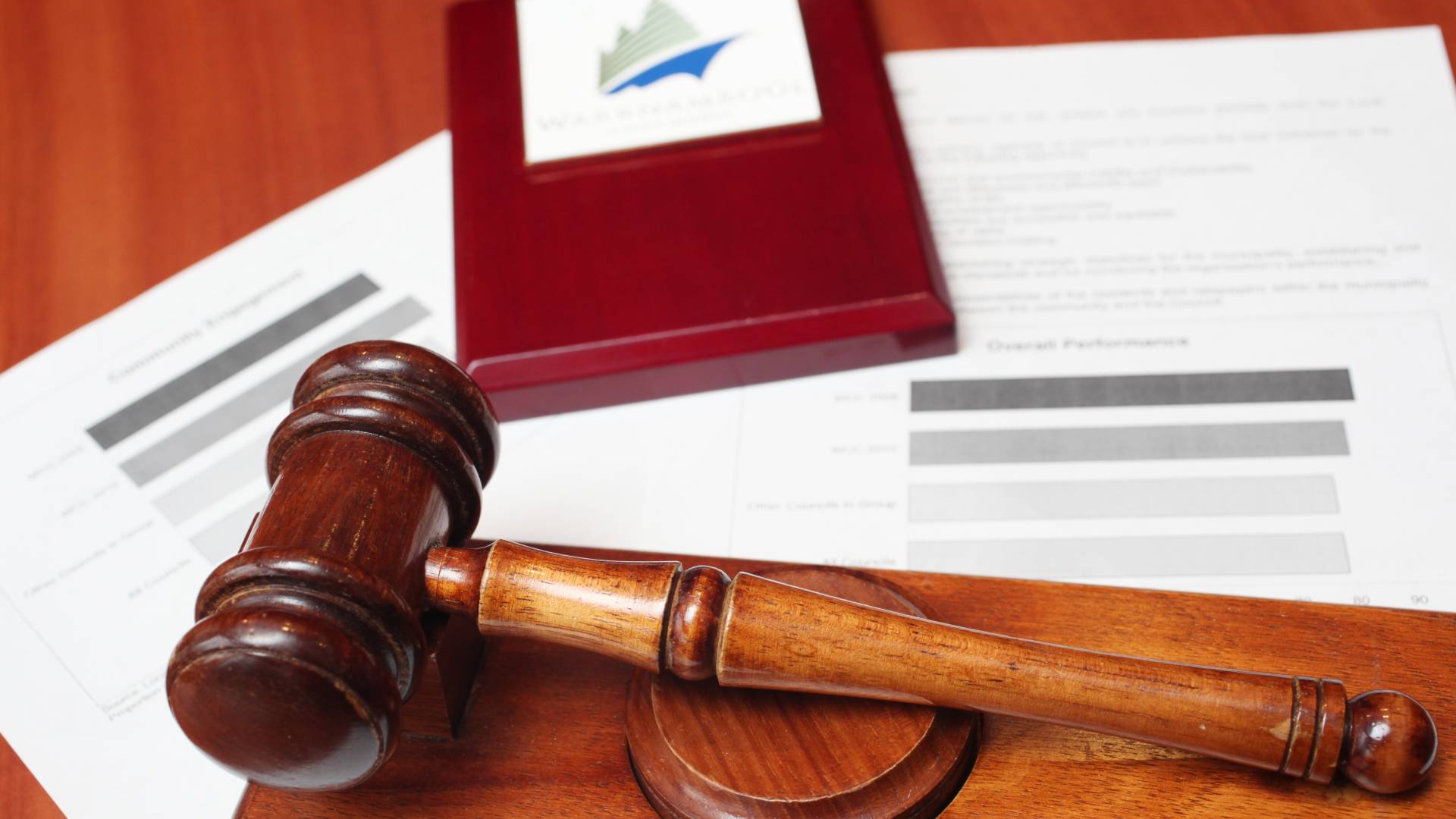 Meeting gavel.