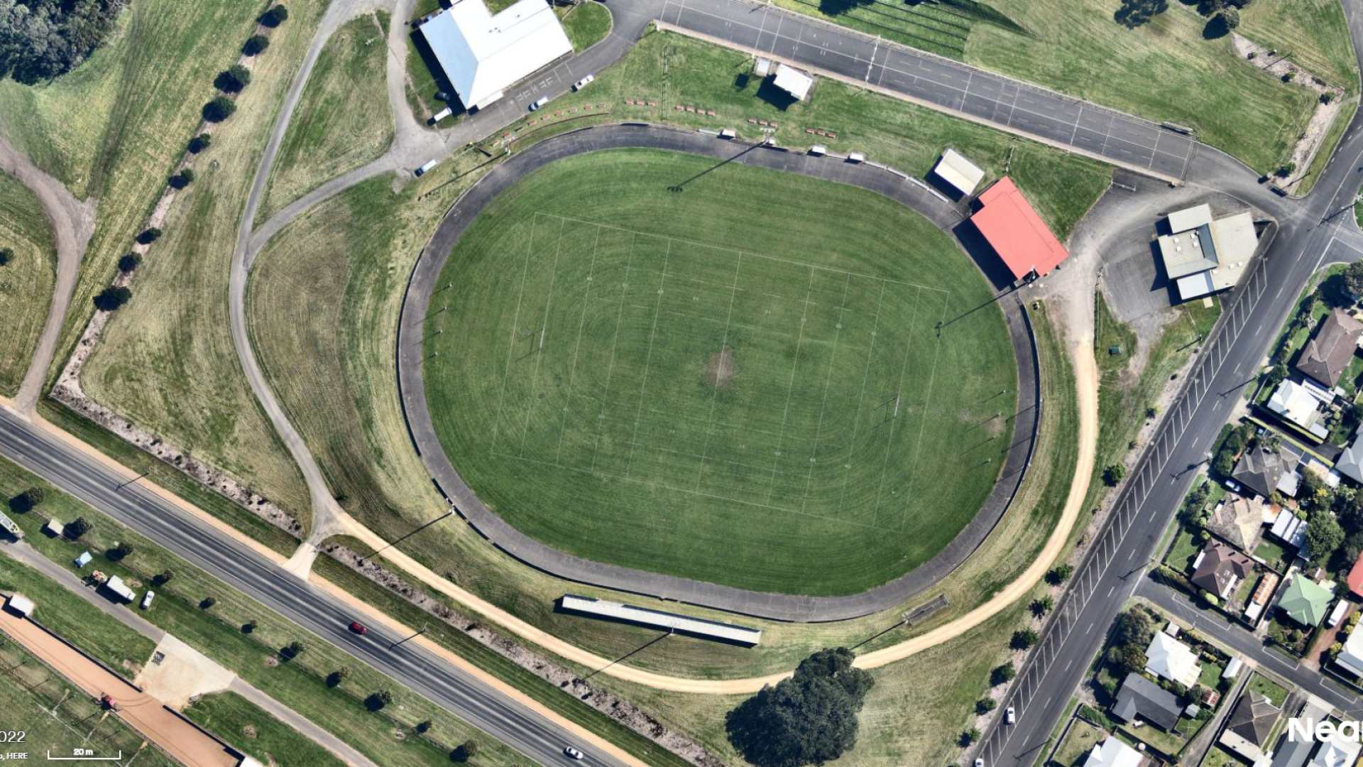 Aerial view of Friendly Societies Park