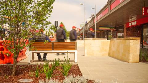 Seating in Liebig Street