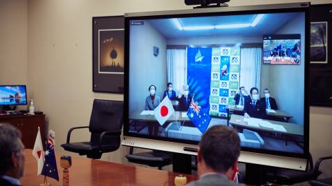 Meeting with representatives from Miura, Japan.