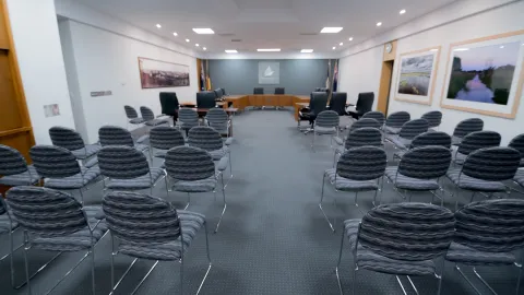 Council meeting chamber