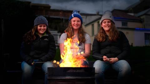 Harriett Wake, Kayla Foley and Gretta Wake