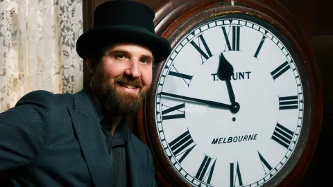 Clock repairer Thomas Habel
