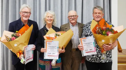 John McInnes, Jeanette Hajncl, Cr Richard Ziegeler and Geoff Rollinson