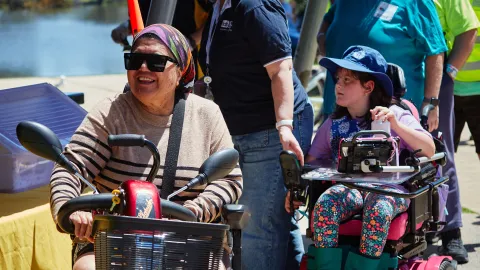 Participants in the 2024 Wheelie Convoy