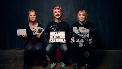 Jenna Winnen, Jimmi Buscombe and Ellen Moloney