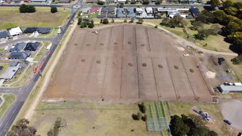 Irrigation being installed at Brierly