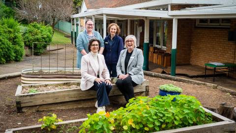 Jacinta Ermacora MP makes a funding announcement at Central Kindergarten