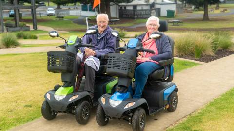 Wheelie Convey participants Stuart Godkin and Mieke Van Zelst