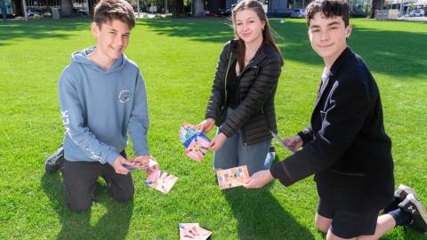 Ash Perrott, Sienna Gladstone and Kyle Gleeson