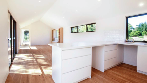 Interior of modular home