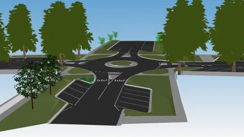 Ryot Koroit St roundabout