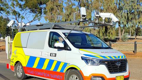 Road survey van