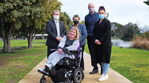 New footpath at Lake Pertobe