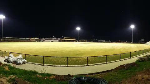 Reid Oval under lights